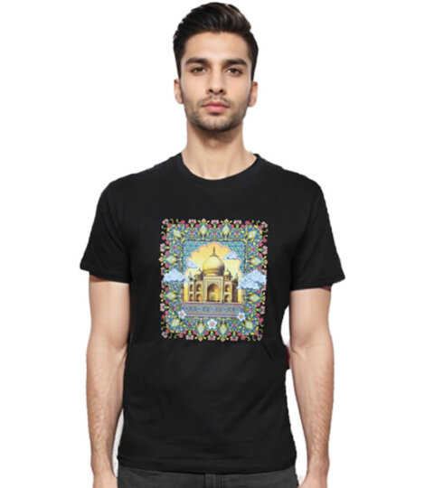 Taj-Floral-Popart-Print-T-Shirt-1