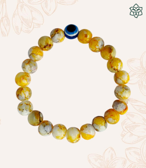 Yellow-With-Black-Evil-Eye-Bracelet-1