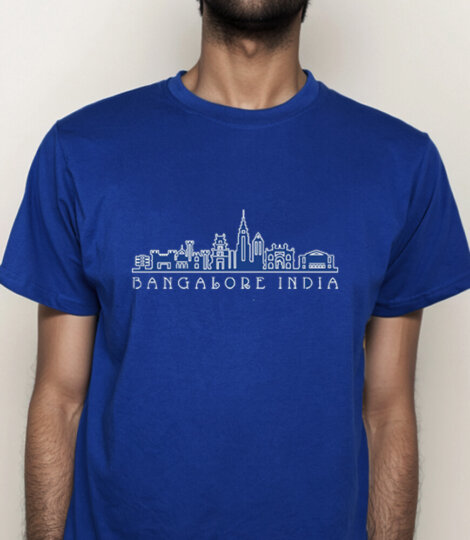 Blue City Outline Bangalore INDIA