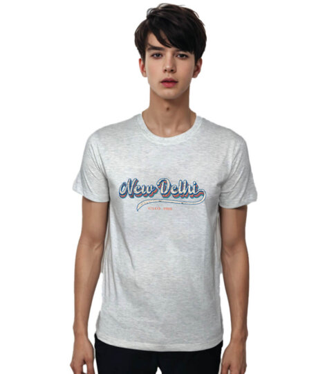 Delhi Grunge Typography T-Shirt