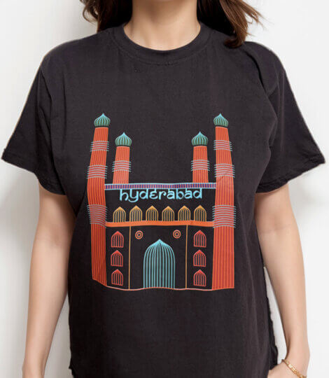 Hyderabad Charminar Line Art