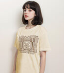 Women's Chittra Art India Beige T-shirt