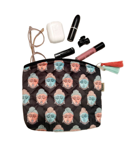 Kalamkari Buddha Medium Pouch