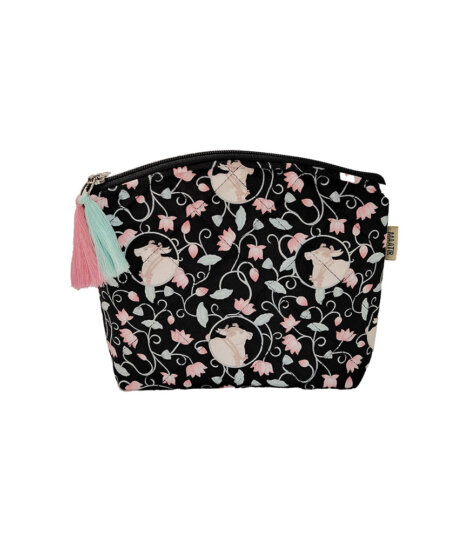 Pichwai-Black-Medium-Pouch-1