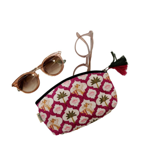 Pink Pichwai Small Pouch