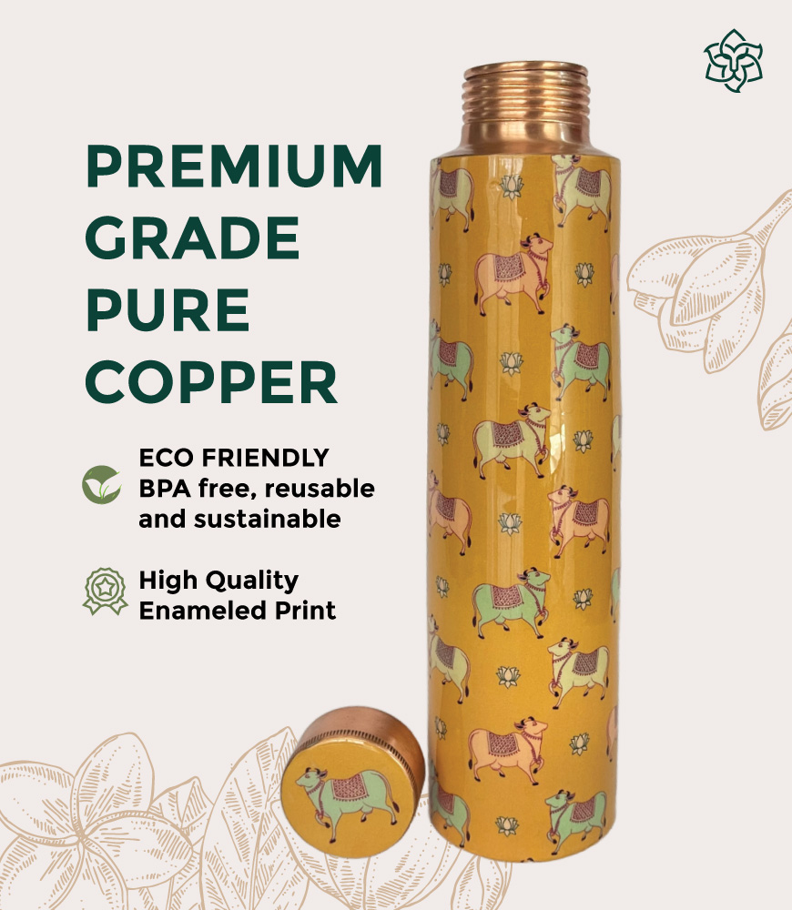 Maatir-Pichwai-Cow-Art-Pure-Copper-Water-Bottle-3