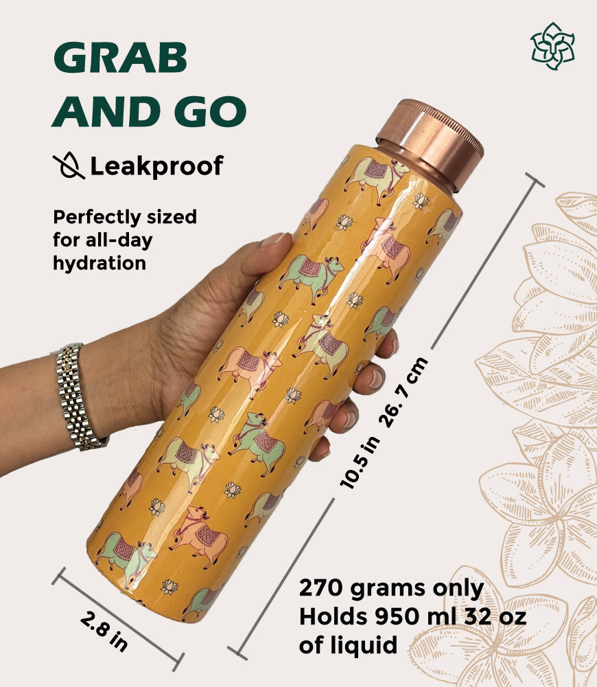 Maatir-Pichwai-Cow-Art-Pure-Copper-Water-Bottle-5