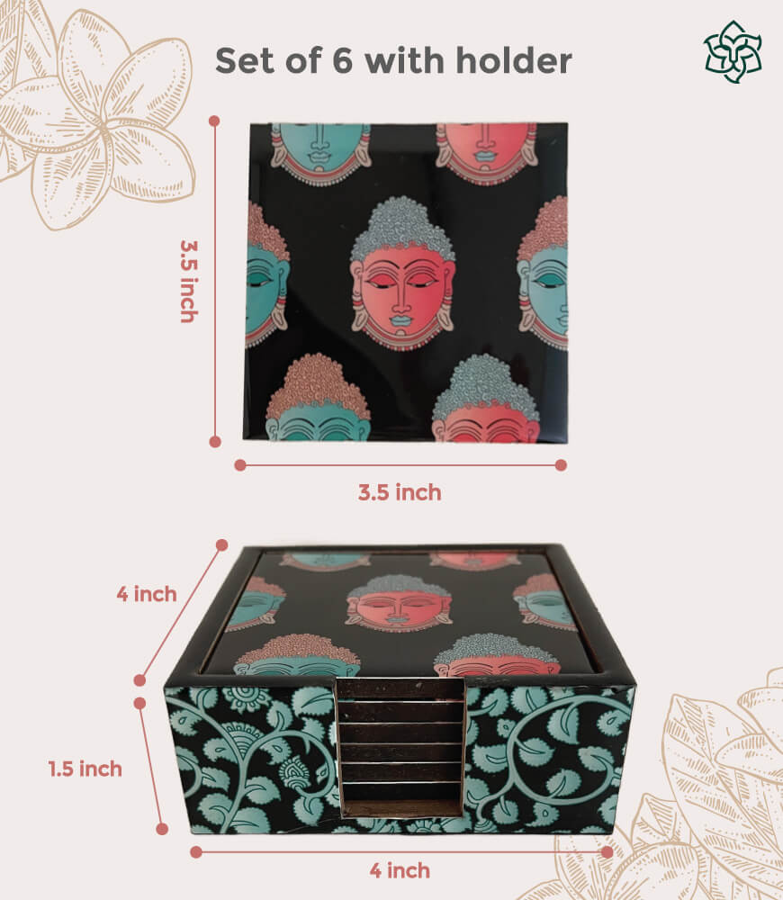 kalamkari-buddha-coaster-3