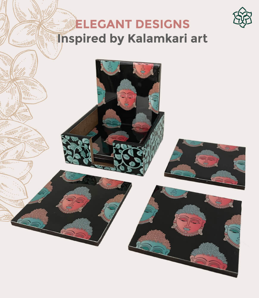 kalamkari-buddha-coaster-4