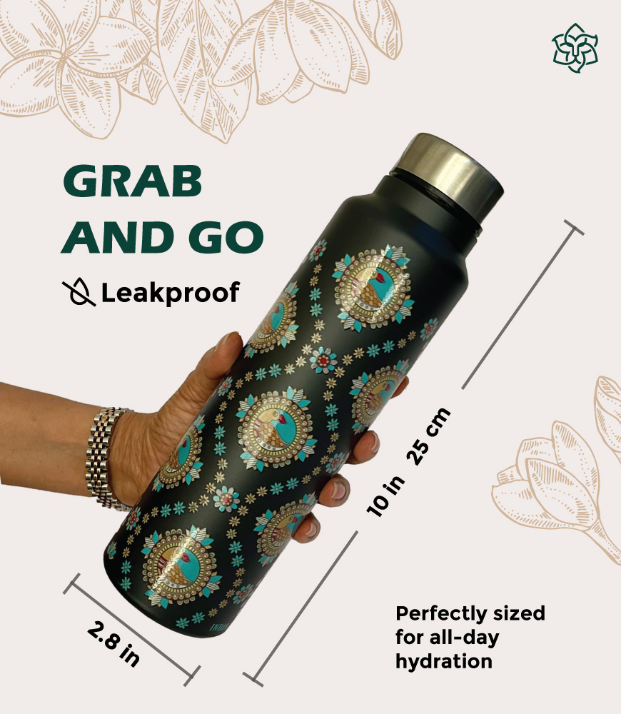 madhubani-art-stainless-steel-water-bottle-3