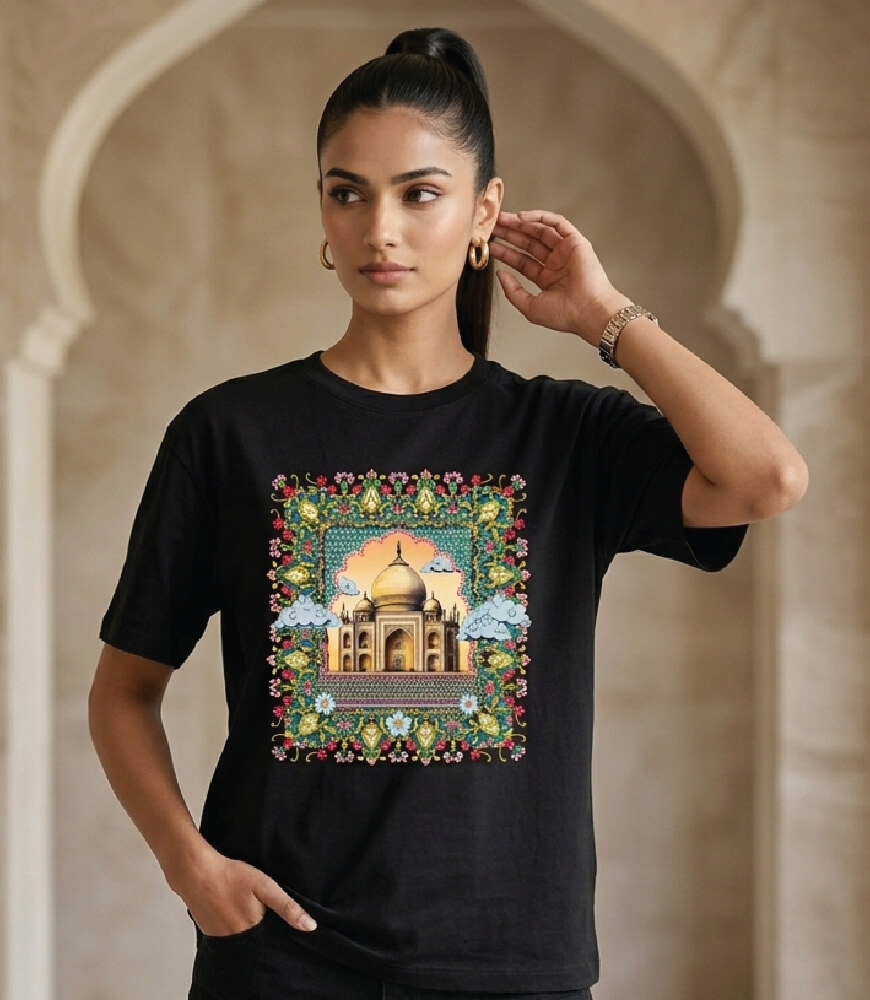 taj-mahal-floral-t-shirts-2