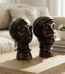 hand-cast-metallic-tribal-head-pair-1