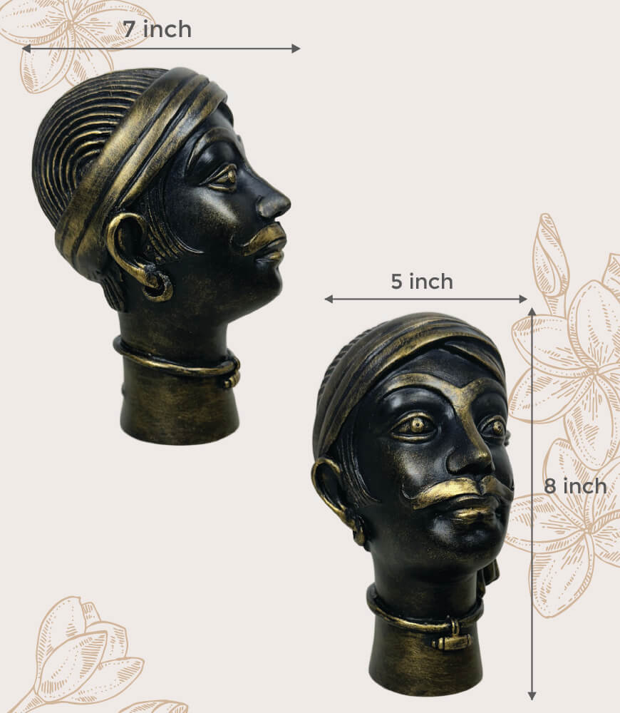hand-cast-metallic-tribal-head-pair-4