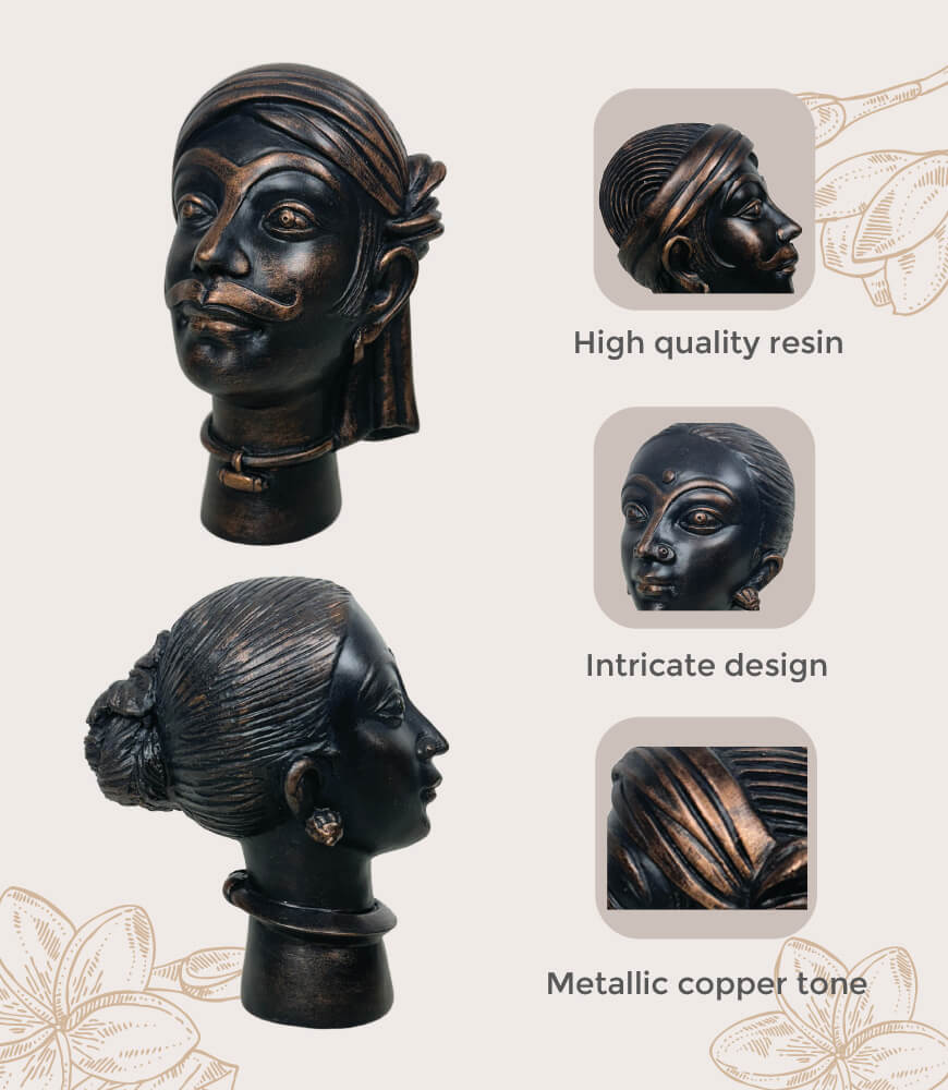 hand-cast-metallic-tribal-head-pair-5