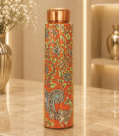 pure-copper-bottle-with-kalamkari-peocock-art-0